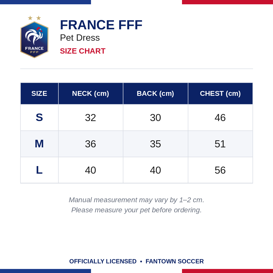 France FFF Pet Dress
